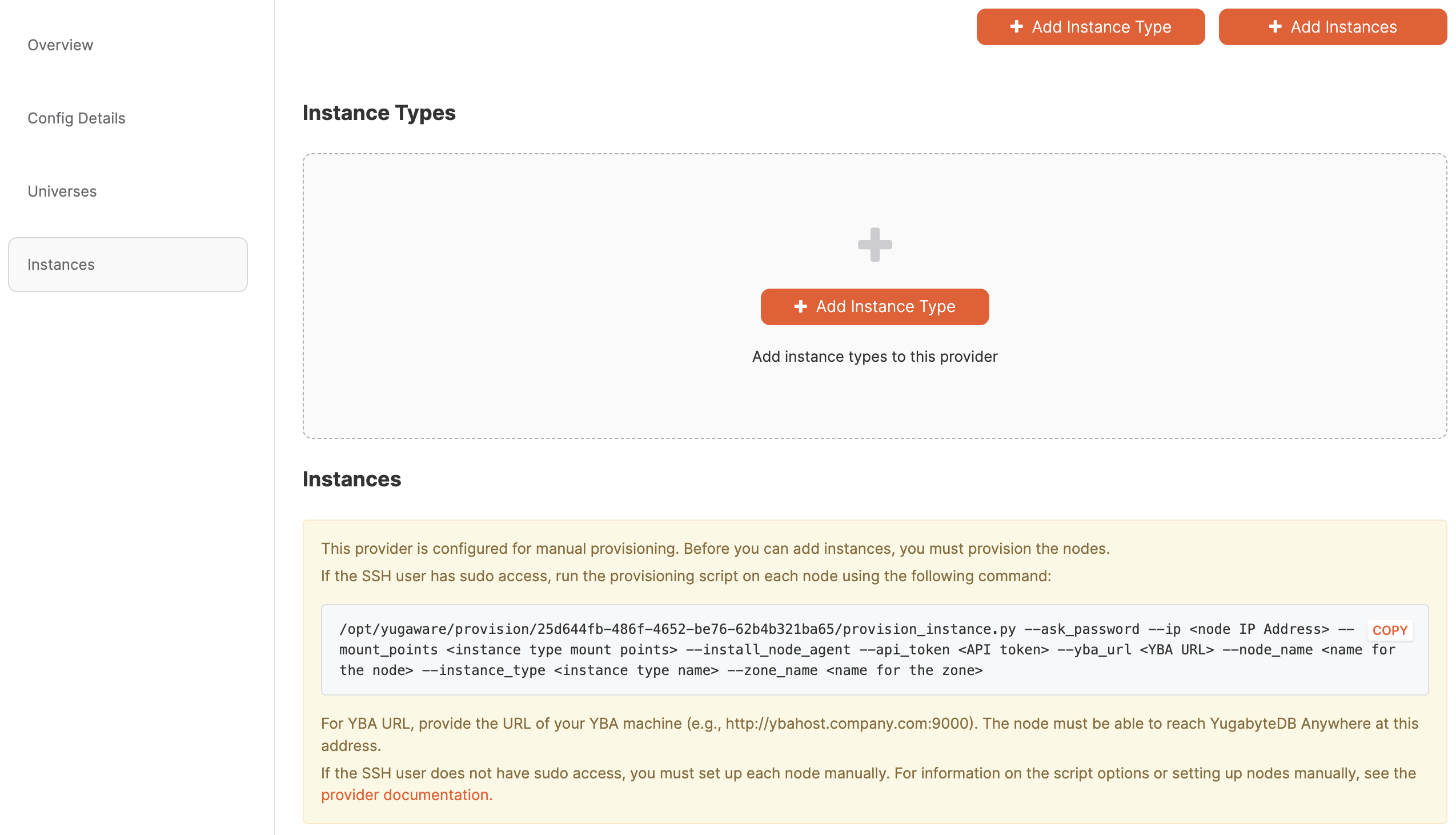 Legacy On-prem pre-provisioning script
